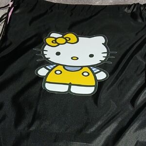 Hello Kitty Black Drawstring Bag .3pc